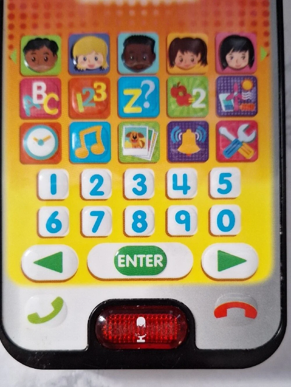 VTech Orange & Yellow Call & Chat Learning Phone - Kids Educational Toy